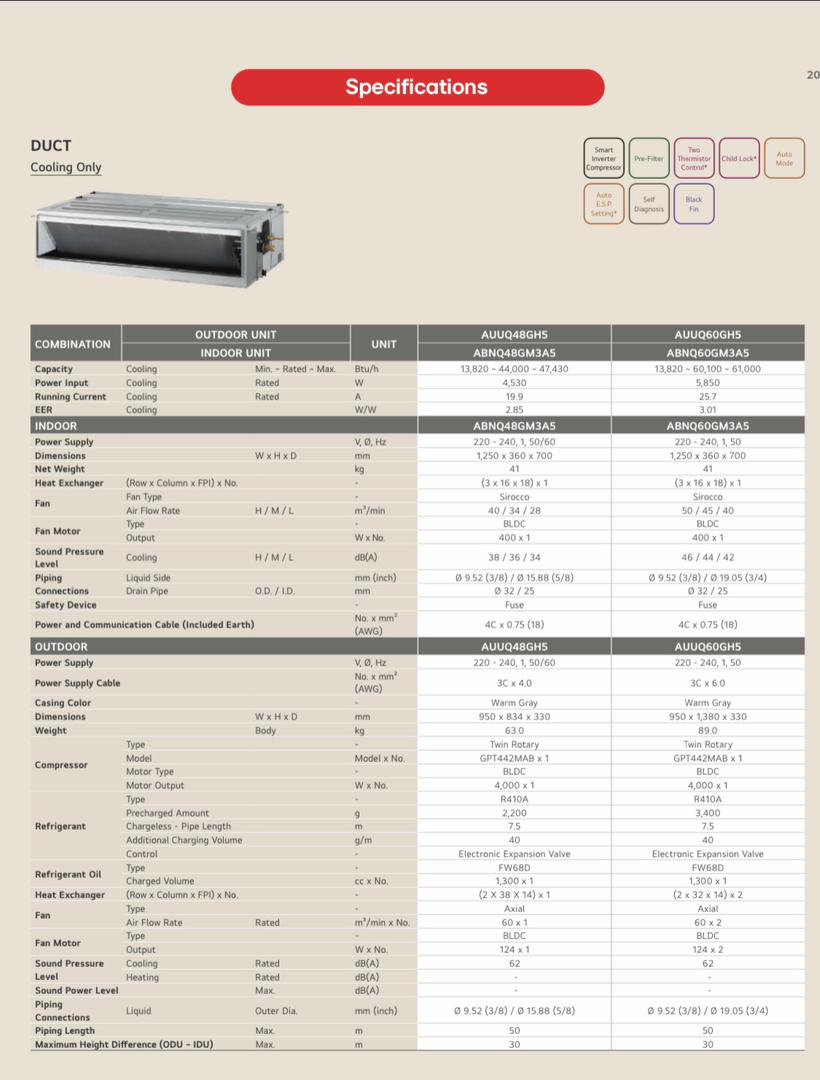 Spec sheet 1